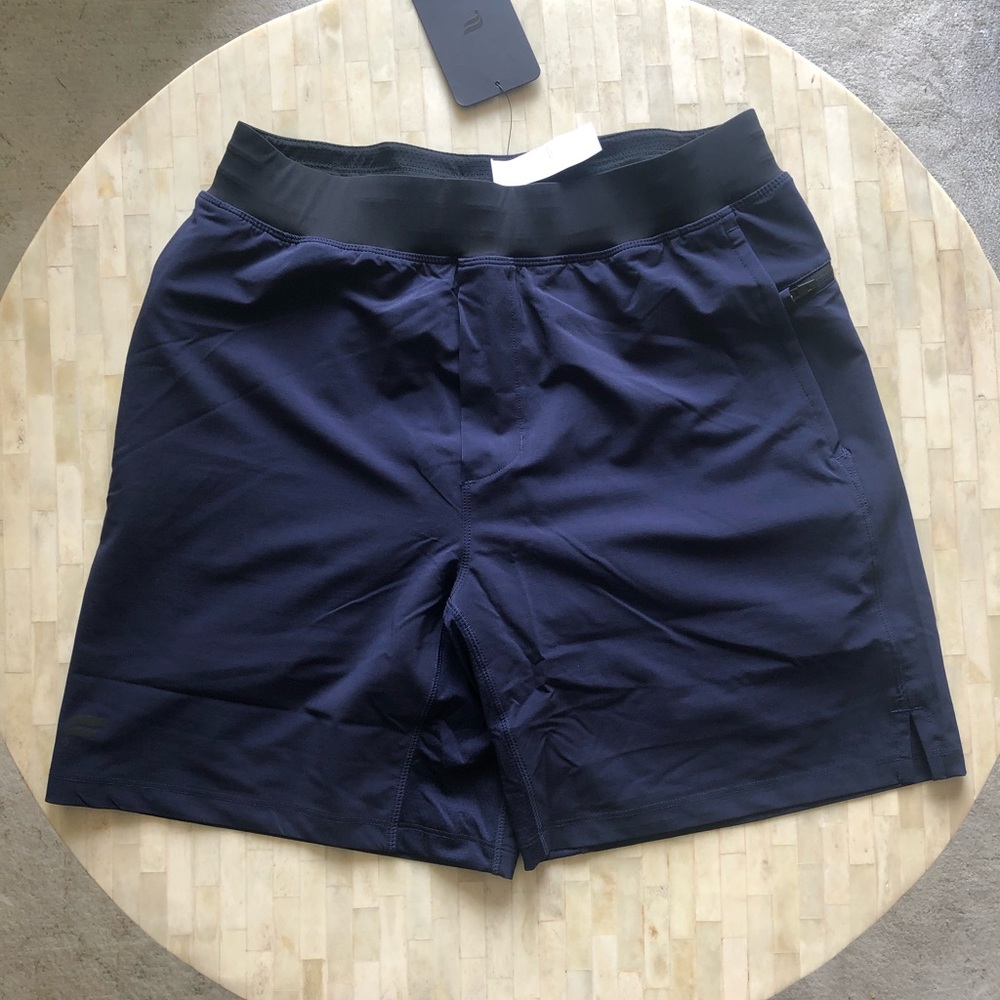 Fabletics Men’s Franchise Short (Lined), Navy (M)